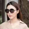 Chloe’ 蔻依 太陽眼鏡 圓框 經典款 CE721SA(咖啡色)：圖片 3