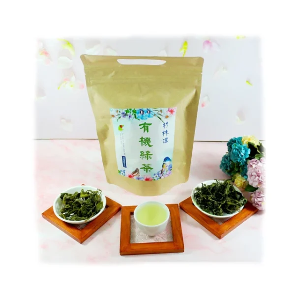 【不葉城】鑫龍源 台灣有機綠茶葉60g/包